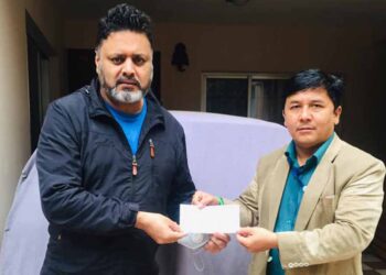 चलचित्र प्राविधिकलाई निर्मल शर्माको अर्थिक सहयोग