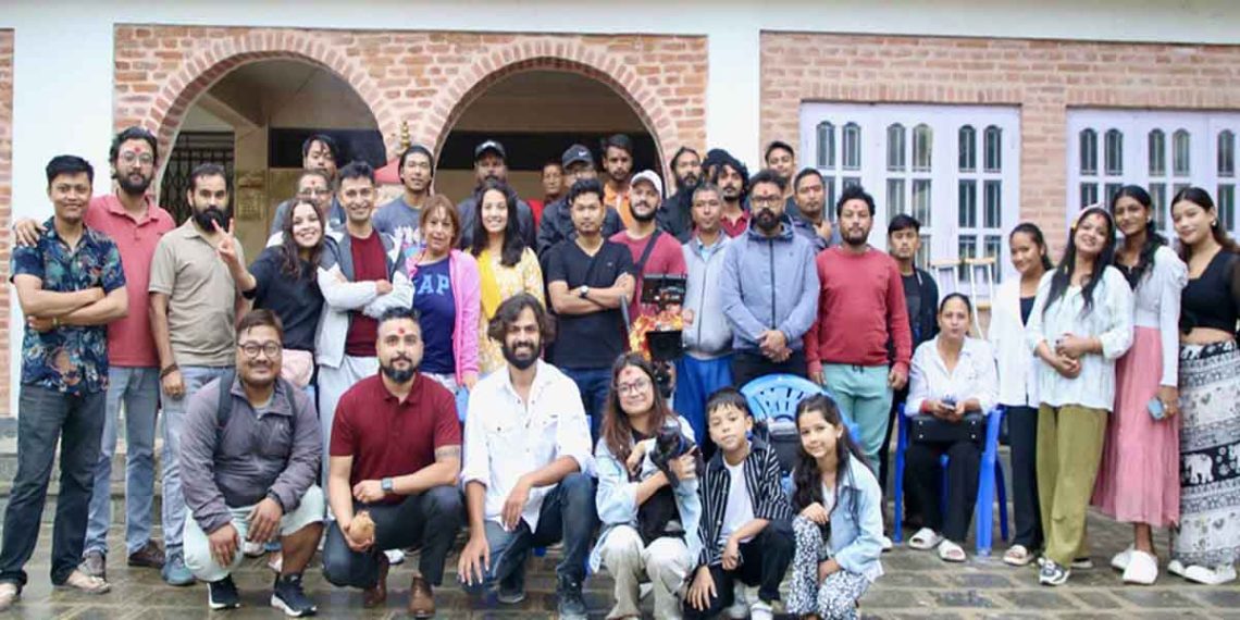 महालक्ष्मी महाभैरव मन्दिरमा शुभसाइत गर्दै चलचित्र ‘ममी’को छायाङ्कन सुरु