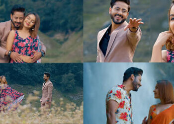 ‘बिगुल’ को रोमान्टिक गीत सार्वजनिक: ‘मरूभूमिमा पानीजस्तै’ मा नरेन र बेनिशाको जोडी