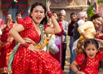 चलचित्र ‘लालीबजार’को पहिलो गीत सार्वजनिक: सिभिल मलमा स्वस्तिमाको आकर्षक नृत्य